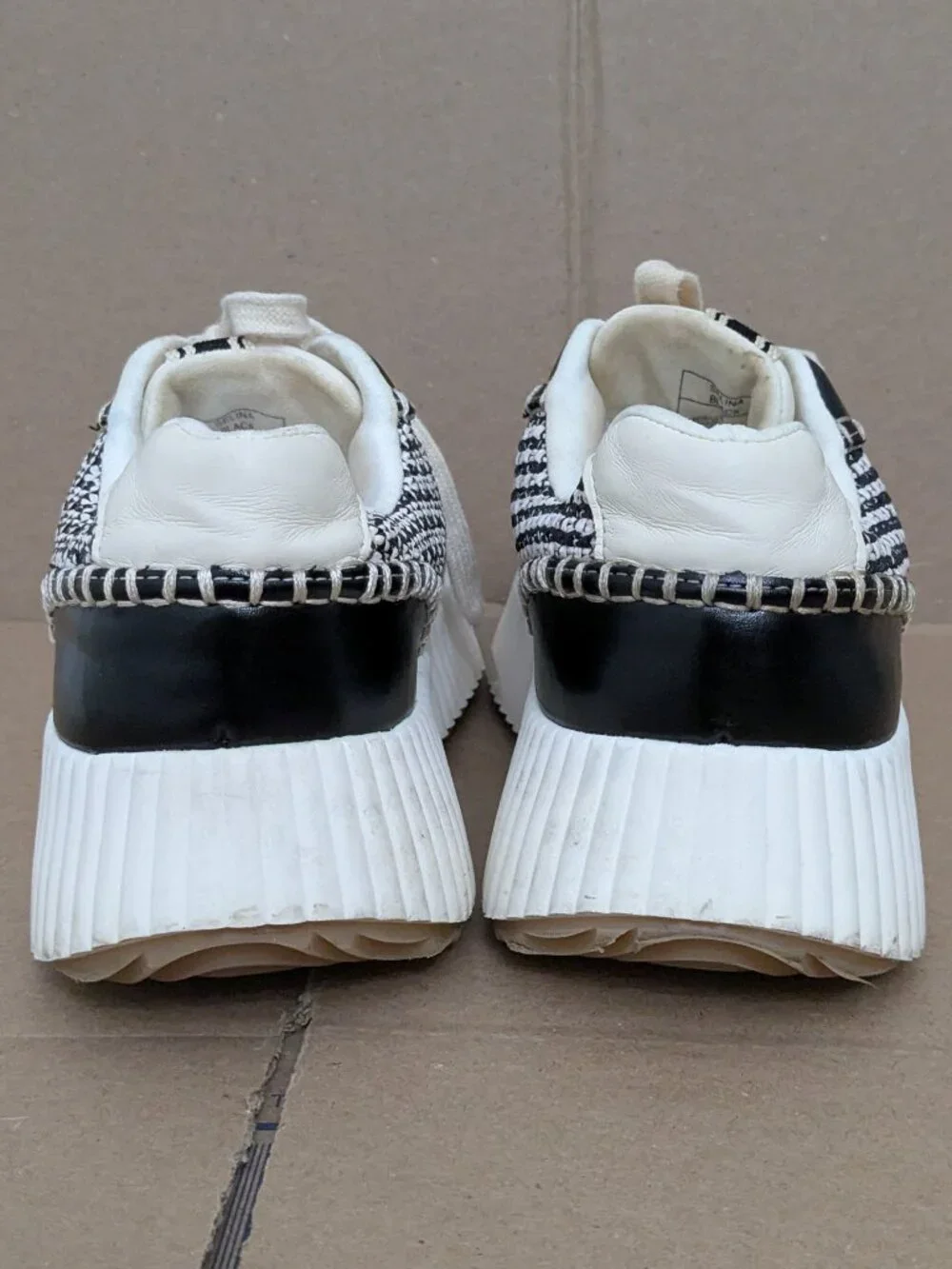 SHUSHOP SELINA Everyday Crochet Wedge Women's Sneaker Black Size 8 . - Picture 10 of 13
